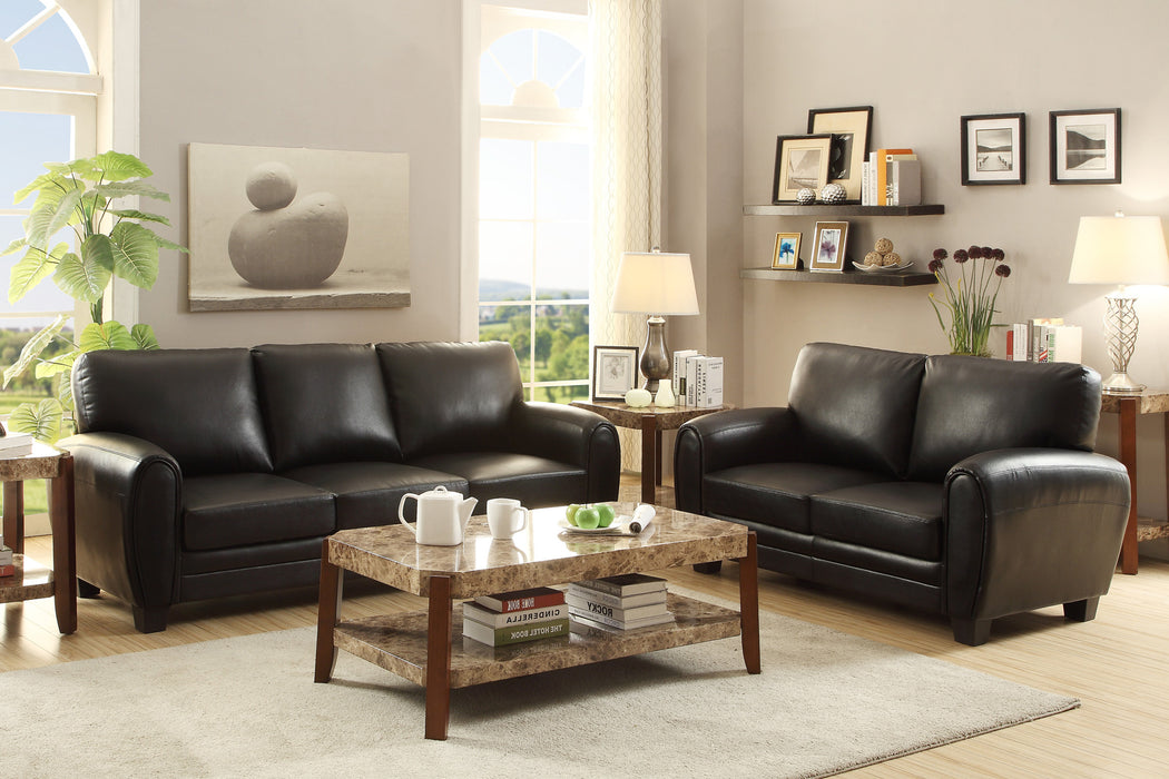 Rubin Loveseat in Black - 9734BK-2 - FAMSA Furniture (TX)