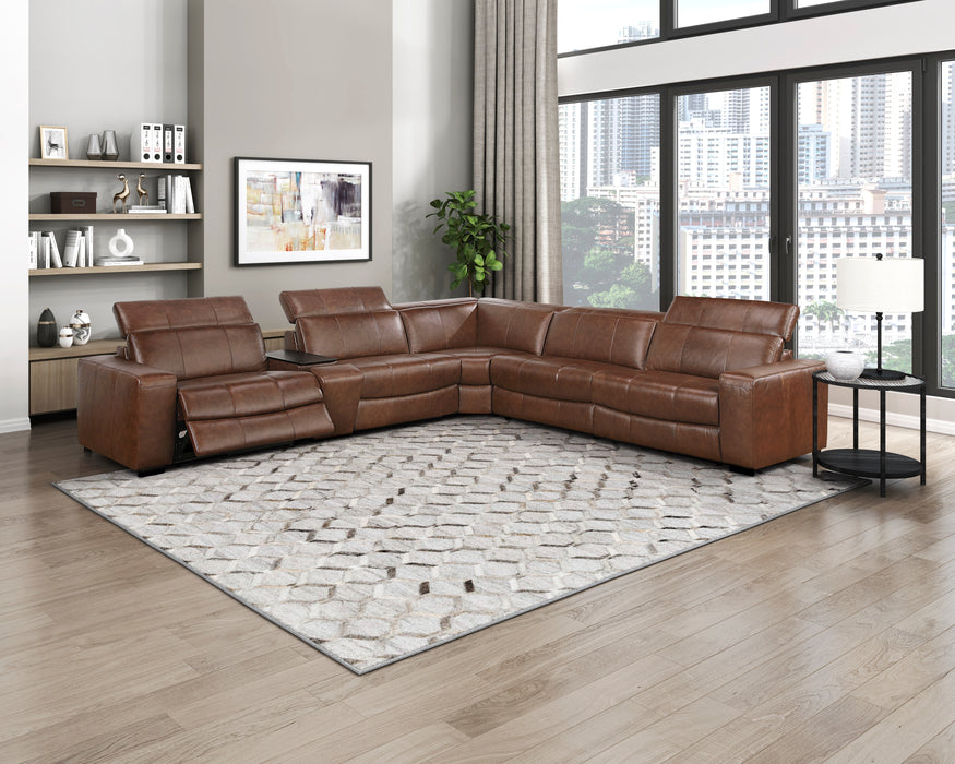 9790BRW-ARPWH Power Armless Reclining Chair with Power Headrest image