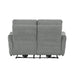 Edition Power Double Lay Flat Reclining Loveseat with Power Headrests and USB Ports in Gray - 9804DV-2PWH - FAMSA Furniture (TX)