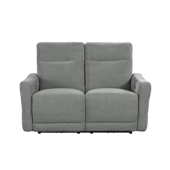 Edition 2pc Set: Sofa, Love (Power) in Gray - 9804DV*2PWH - FAMSA Furniture (TX)