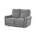 Edition Power Double Lay Flat Reclining Loveseat with Power Headrests and USB Ports in Gray - 9804DV-2PWH - FAMSA Furniture (TX)