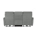 Edition Power Double Lay Flat Reclining Sofa with Power Headrests and USB Ports in Gray - 9804DV-3PWH - FAMSA Furniture (TX)