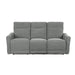 Edition Power Double Lay Flat Reclining Sofa with Power Headrests and USB Ports in Gray - 9804DV-3PWH - FAMSA Furniture (TX)