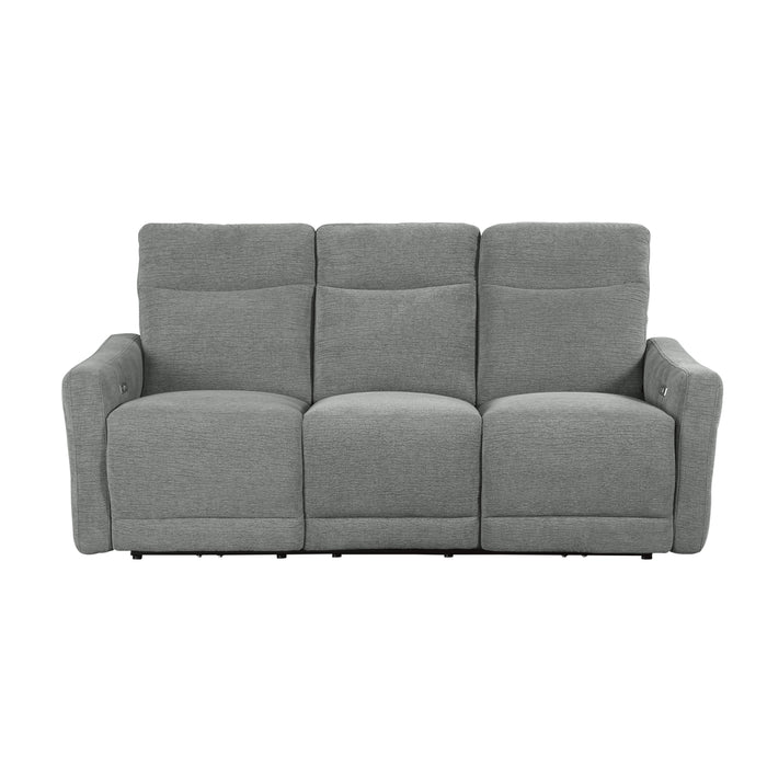 Edition 2pc Set: Sofa, Love (Power) in Gray - 9804DV*2PWH - FAMSA Furniture (TX)