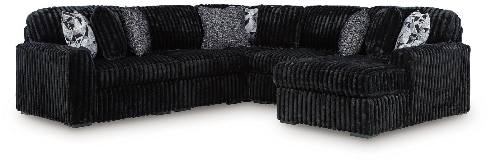 Midnight-Madness Sectional with Chaise - FAMSA Furniture (TX)