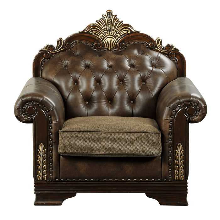 Croydon (2)Chair in Brown - 9815-1* - FAMSA Furniture (TX)