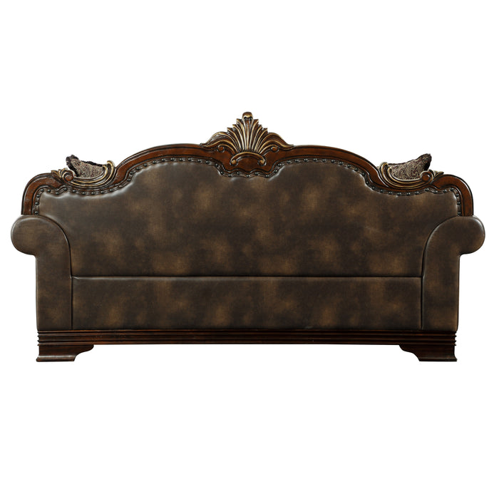 Croydon 2pc Set: Sofa, Love in Brown - 9815*2 - FAMSA Furniture (TX)