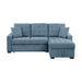 Waitsfield 2-Piece Sectional with Right Chaise, Pull-out Bed and Hidden Storage in Blue - 9816BU*2LLRC - FAMSA Furniture (TX)