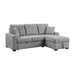 Waitsfield 2-Piece Sectional with Right Chaise, Pull-out Bed and Hidden Storage in Gray - 9816GY*SC - FAMSA Furniture (TX)