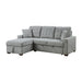 Waitsfield 2-Piece Sectional with Left Chaise, Pull-out Bed and Hidden Storage in Gray - 9816GY*2LCRL - FAMSA Furniture (TX)