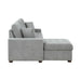 Waitsfield 2-Piece Sectional with Left Chaise, Pull-out Bed and Hidden Storage in Gray - 9816GY*2LCRL - FAMSA Furniture (TX)