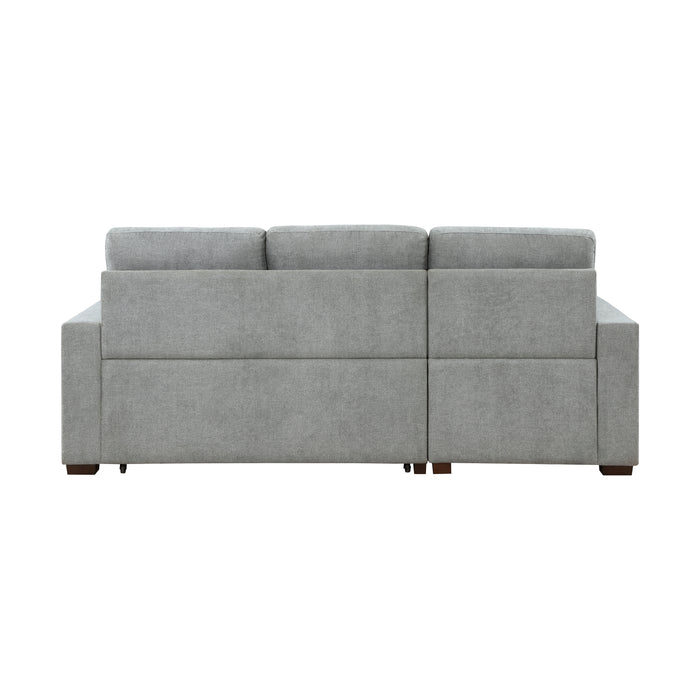 Waitsfield 2-Piece Sectional with Left Chaise, Pull-out Bed and Hidden Storage in Gray - 9816GY*2LCRL - FAMSA Furniture (TX)