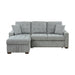 Waitsfield 2-Piece Sectional with Left Chaise, Pull-out Bed and Hidden Storage in Gray - 9816GY*2LCRL - FAMSA Furniture (TX)