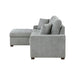 Waitsfield 2-Piece Sectional with Left Chaise, Pull-out Bed and Hidden Storage in Gray - 9816GY*2LCRL - FAMSA Furniture (TX)