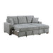 Waitsfield 2-Piece Sectional with Right Chaise, Pull-out Bed and Hidden Storage in Gray - 9816GY*SC - FAMSA Furniture (TX)