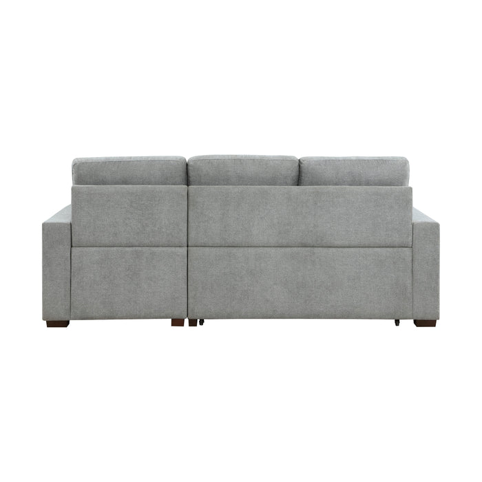 Waitsfield 2-Piece Sectional with Right Chaise, Pull-out Bed and Hidden Storage in Gray - 9816GY*SC - FAMSA Furniture (TX)