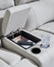 Social Pointe Reclining Sectional with Storage Console - FAMSA Furniture (TX)