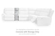 Social Pointe Reclining Sectional with Storage Console - FAMSA Furniture (TX)