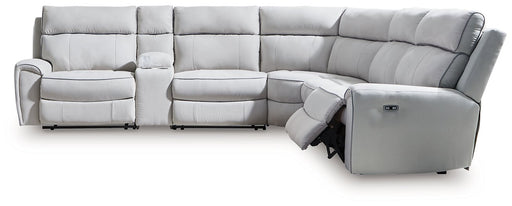 Social Pointe Reclining Sectional with Storage Console - FAMSA Furniture (TX)