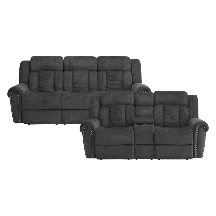 Nutmeg 2pc Set: Sofa, Love in Gray - 9901CC*2 - FAMSA Furniture (TX)