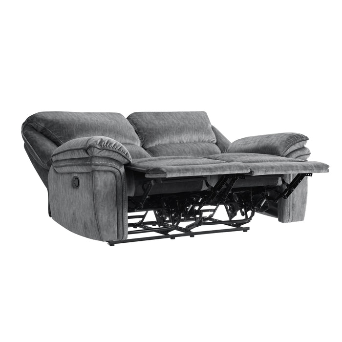 Muirfield Double Reclining Loveseat in Gray - 9913-2WC - FAMSA Furniture (TX)
