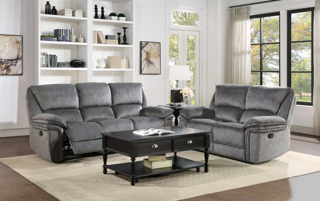 Muirfield Double Reclining Sofa in Gray - 9913-3 - FAMSA Furniture (TX)