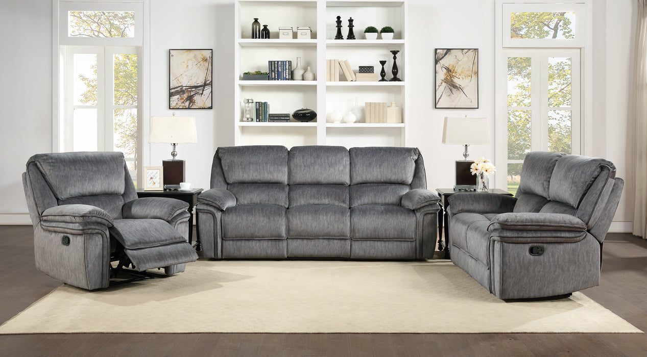 Muirfield Double Reclining Sofa in Gray - 9913-3 - FAMSA Furniture (TX)