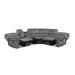 Muirfield 3-Piece Reclining Sectional with Left Console in Gray - 9913*32LCN2R - FAMSA Furniture (TX)