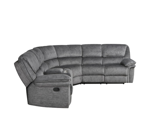 Muirfield 3-Piece Reclining Sectional with Left Console in Gray - 9913*32LCN2R - FAMSA Furniture (TX)