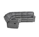 Muirfield 3-Piece Reclining Sectional with Left Console in Gray - 9913*32LCN2R - FAMSA Furniture (TX)