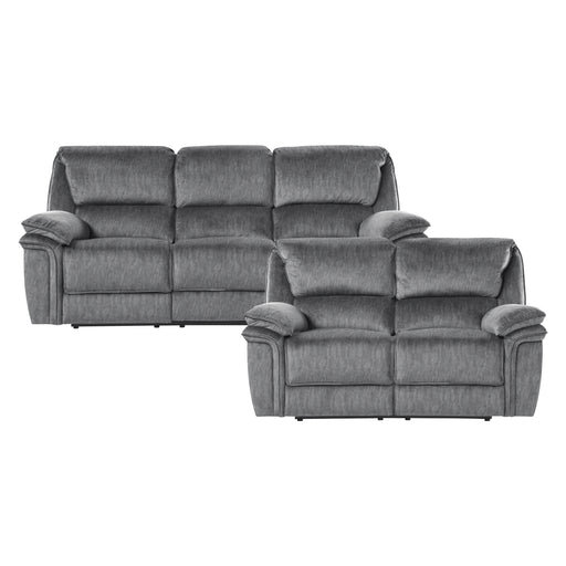 Muirfield 2pc Set: Sofa, Love in Gray - 9913*2WC - FAMSA Furniture (TX)
