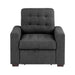 Mccafferty Chair with Pull-out Ottoman in Gray - 9916DG-1 - FAMSA Furniture (TX)