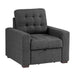 Mccafferty Chair with Pull-out Ottoman in Gray - 9916DG-1 - FAMSA Furniture (TX)