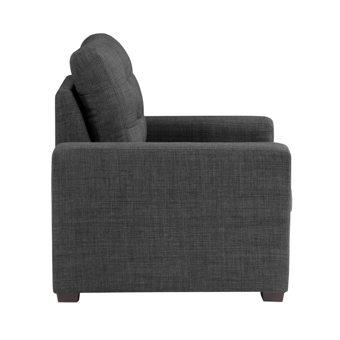 Mccafferty Chair with Pull-out Ottoman in Gray - 9916DG-1 - FAMSA Furniture (TX)