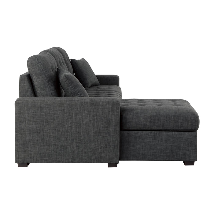 Mccafferty 2-Piece Sectional with Pull-out Bed and Left Chaise with Hidden Storage in Gray - 9916DG*2LCRL - FAMSA Furniture (TX)