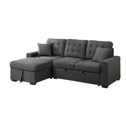 Mccafferty 2-Piece Sectional with Pull-out Bed and Left Chaise with Hidden Storage in Gray - 9916DG*2LCRL - FAMSA Furniture (TX)