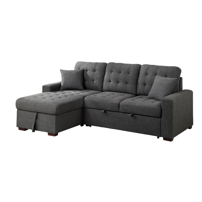 Mccafferty 2-Piece Sectional with Pull-out Bed and Left Chaise with Hidden Storage in Gray - 9916DG*2LCRL - FAMSA Furniture (TX)