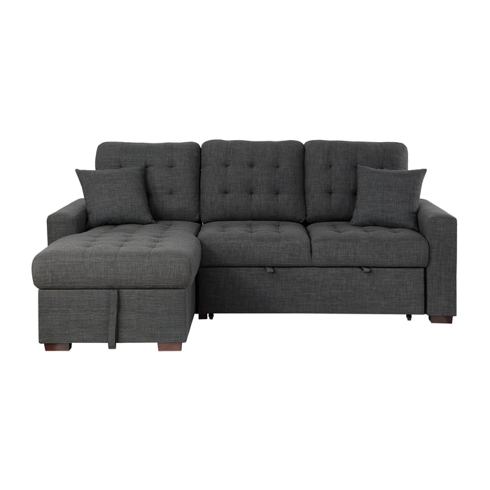 Mccafferty 2-Piece Sectional with Pull-out Bed and Left Chaise with Hidden Storage in Gray - 9916DG*2LCRL - FAMSA Furniture (TX)