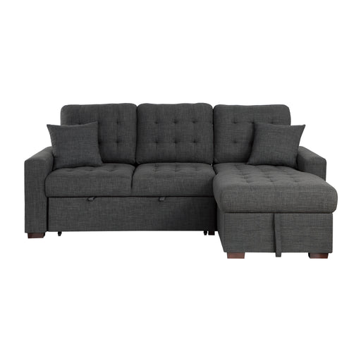 Mccafferty 2-Piece Sectional with Pull-out Bed and Right Chaise with Hidden Storage in Gray - 9916DG*SC - FAMSA Furniture (TX)
