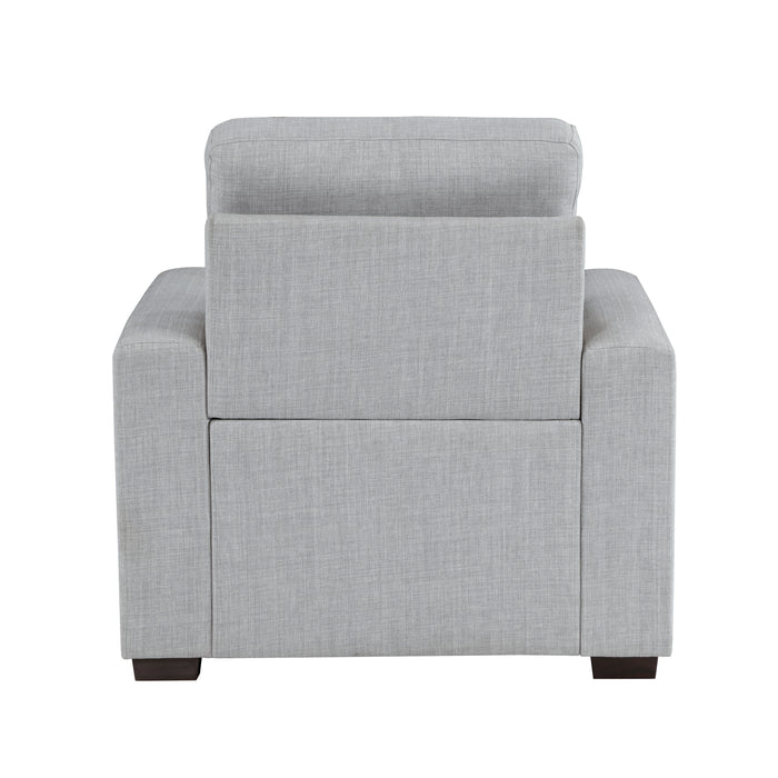 Mccafferty Chair with Pull-out Ottoman in Gray - 9916GY-1 - FAMSA Furniture (TX)