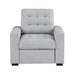 Mccafferty Chair with Pull-out Ottoman in Gray - 9916GY-1 - FAMSA Furniture (TX)