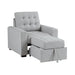 Mccafferty Chair with Pull-out Ottoman in Gray - 9916GY-1 - FAMSA Furniture (TX)