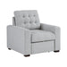 Mccafferty Chair with Pull-out Ottoman in Gray - 9916GY-1 - FAMSA Furniture (TX)