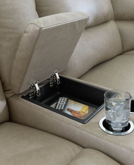 Narwhal Place Reclining Sectional with Storage Console - FAMSA Furniture (TX)