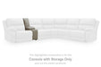 Narwhal Place Reclining Sectional with Storage Console - FAMSA Furniture (TX)