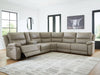 Narwhal Place Reclining Sectional with Storage Console - FAMSA Furniture (TX)