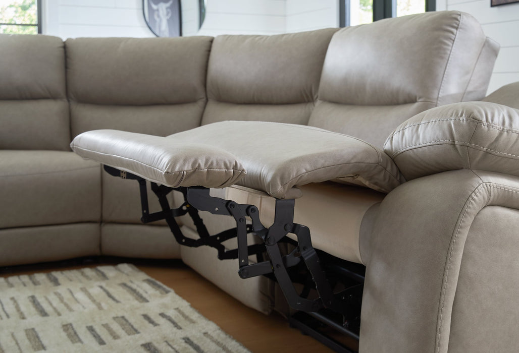 Narwhal Place Reclining Sectional with Storage Console - FAMSA Furniture (TX)