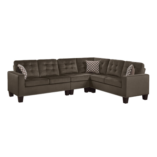 Lantana 2-Piece Reversible Sectional in Brown - 9957CH*SC - FAMSA Furniture (TX)