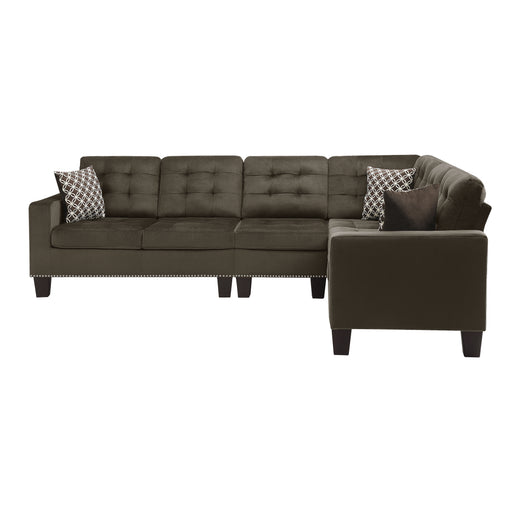 Lantana 2-Piece Reversible Sectional in Brown - 9957CH*SC - FAMSA Furniture (TX)