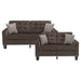 Lantana 2pc Set: Sofa, Love in Brown - 9957CH*2 - FAMSA Furniture (TX)